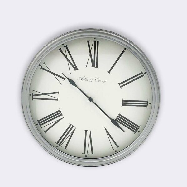 Reloj para pared de quartz pp Color Gris Ingles de 33cm.